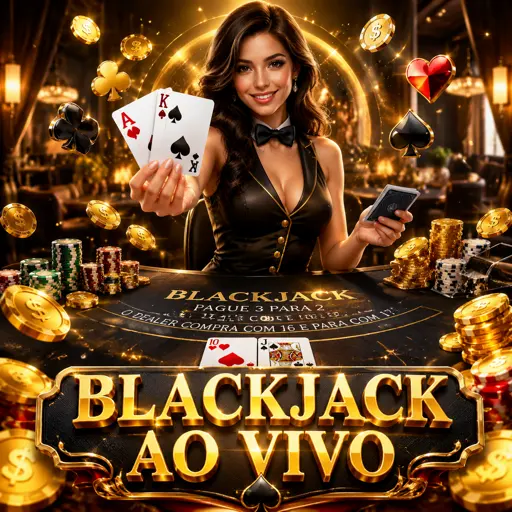 Cartas distribuídas em uma mesa de blackjack transmitida ao vivo